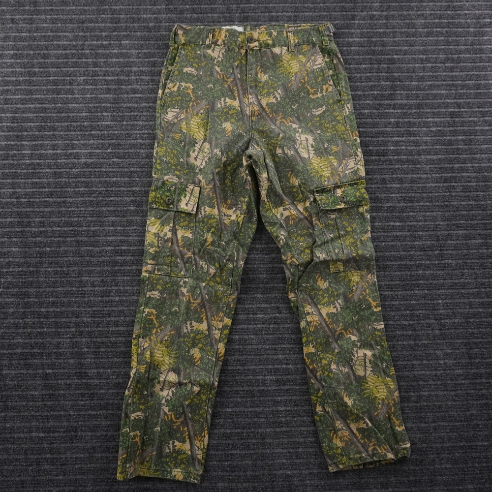 Bushlan Cargo Pants Mens 31x34 Green South Texas Camouflage Vintage 1989 Utility
